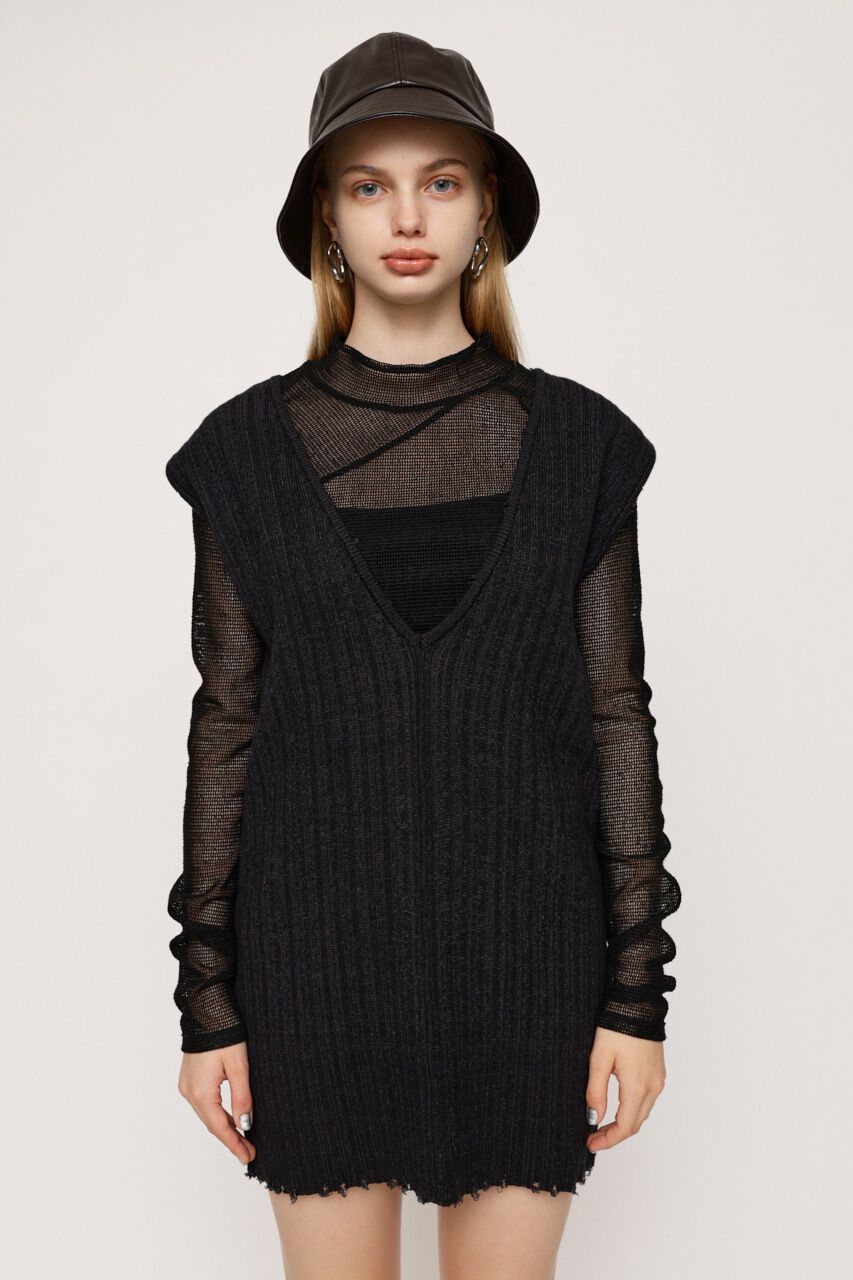 SLY「DAMAGE HEM 2WAY ショートワンピース」|ワンピース|