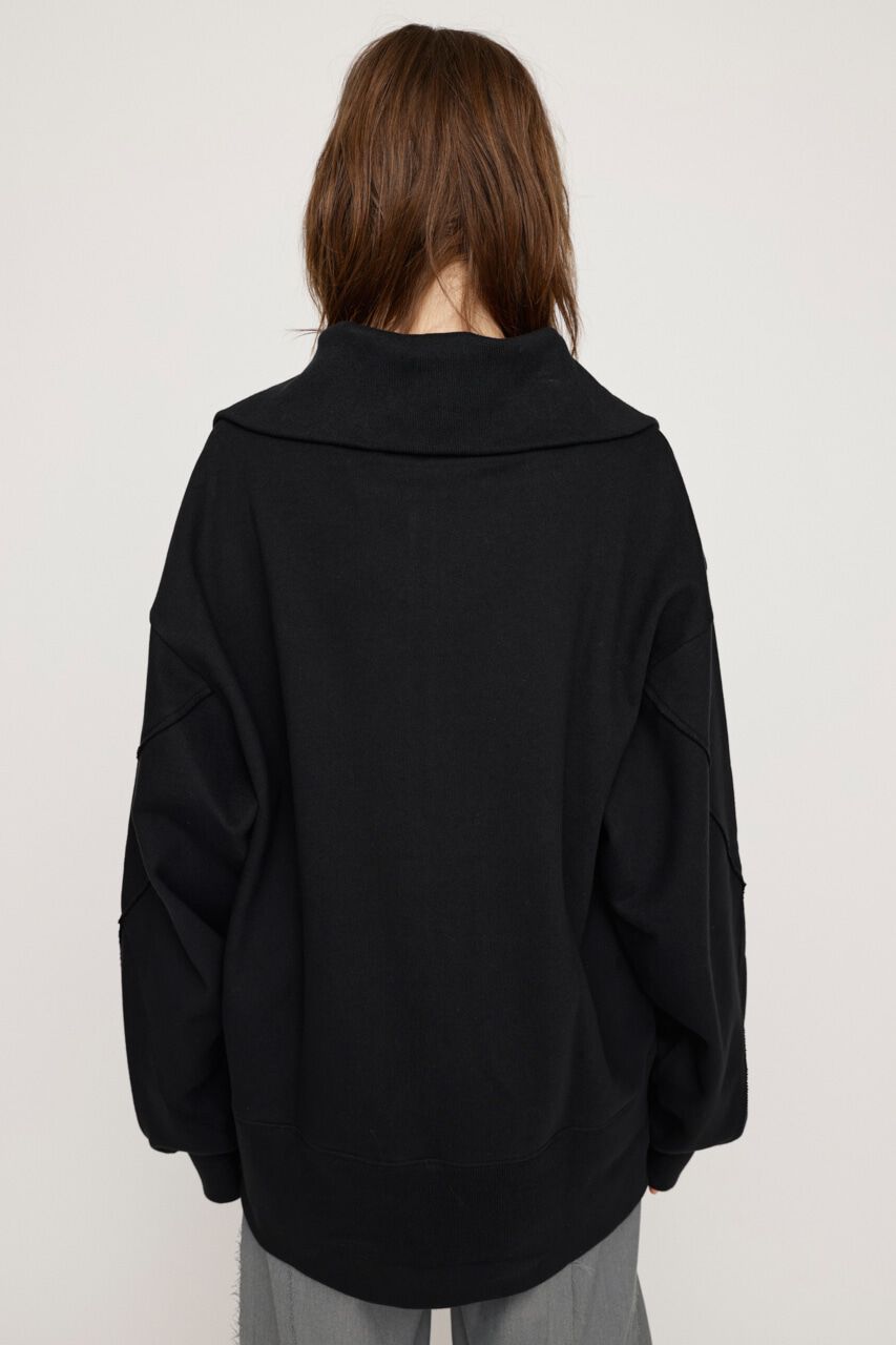 SLY「HALF ZIP LOGO OVER トップス」|Tシャツ・カットソー|