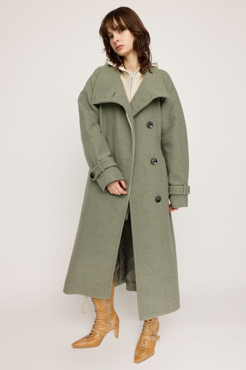 SLY「WIDE STAND NECK LONG コート」|その他|L/KHA1