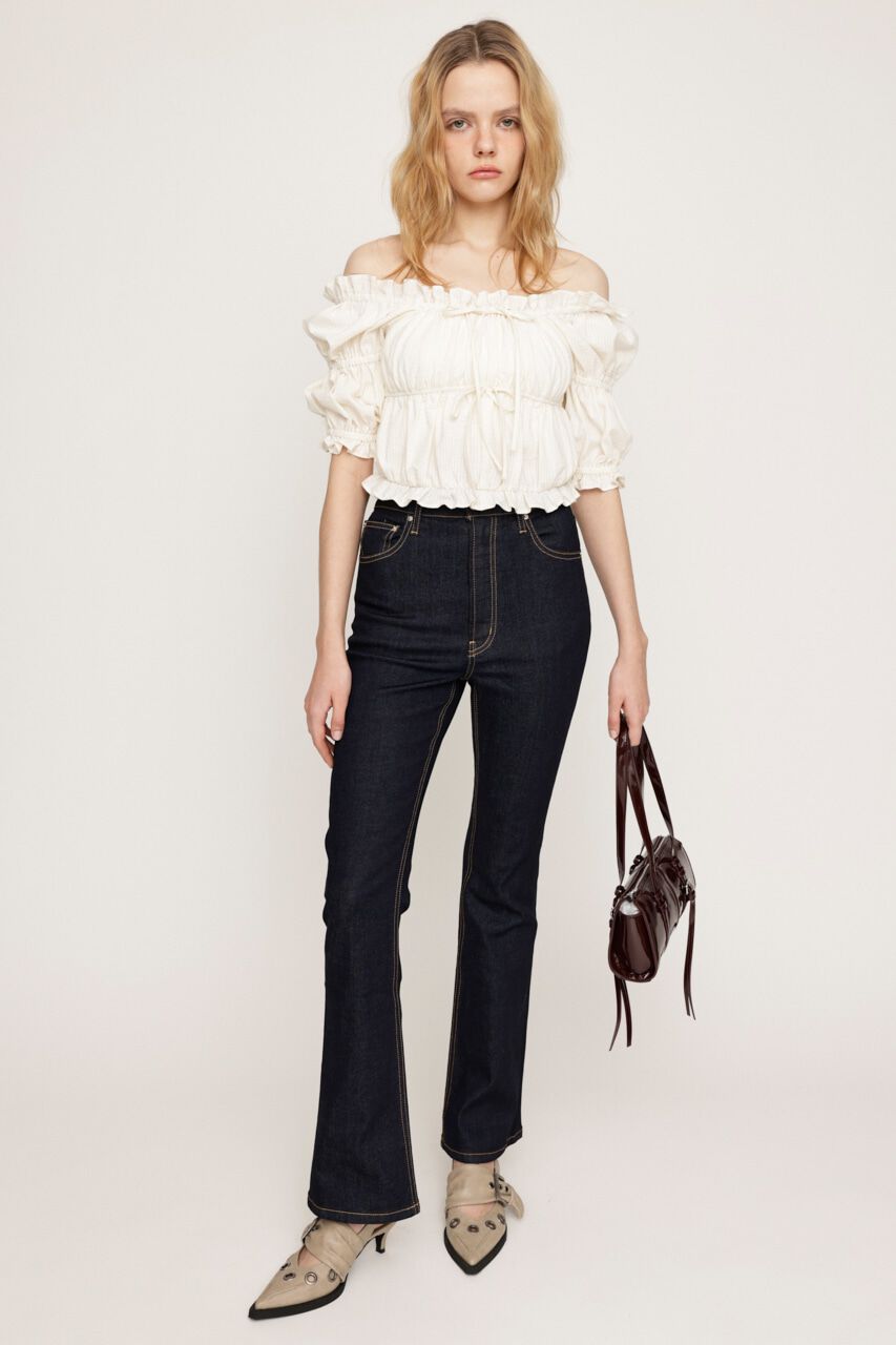 SLY「HW FLARE PT WITH ROICA（R）EF」|デニム|