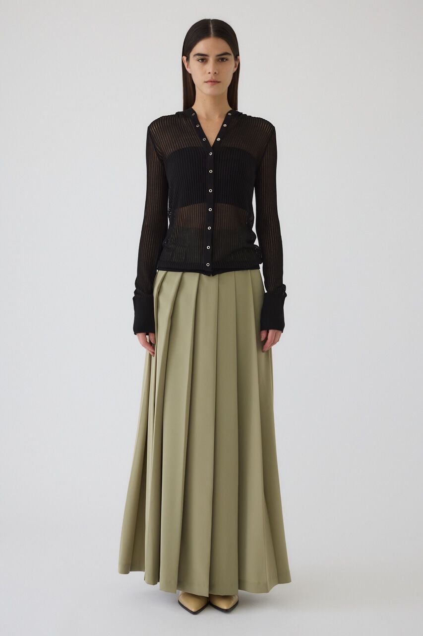 RIM.ARK 「Sheer ribbed hoodie」|ニット・セーター|