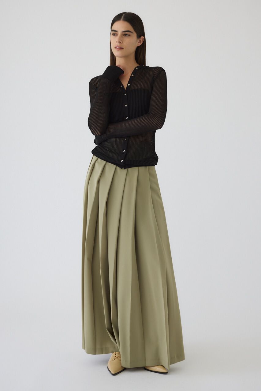 RIM.ARK 「Sheer ribbed hoodie」|ニット・セーター|