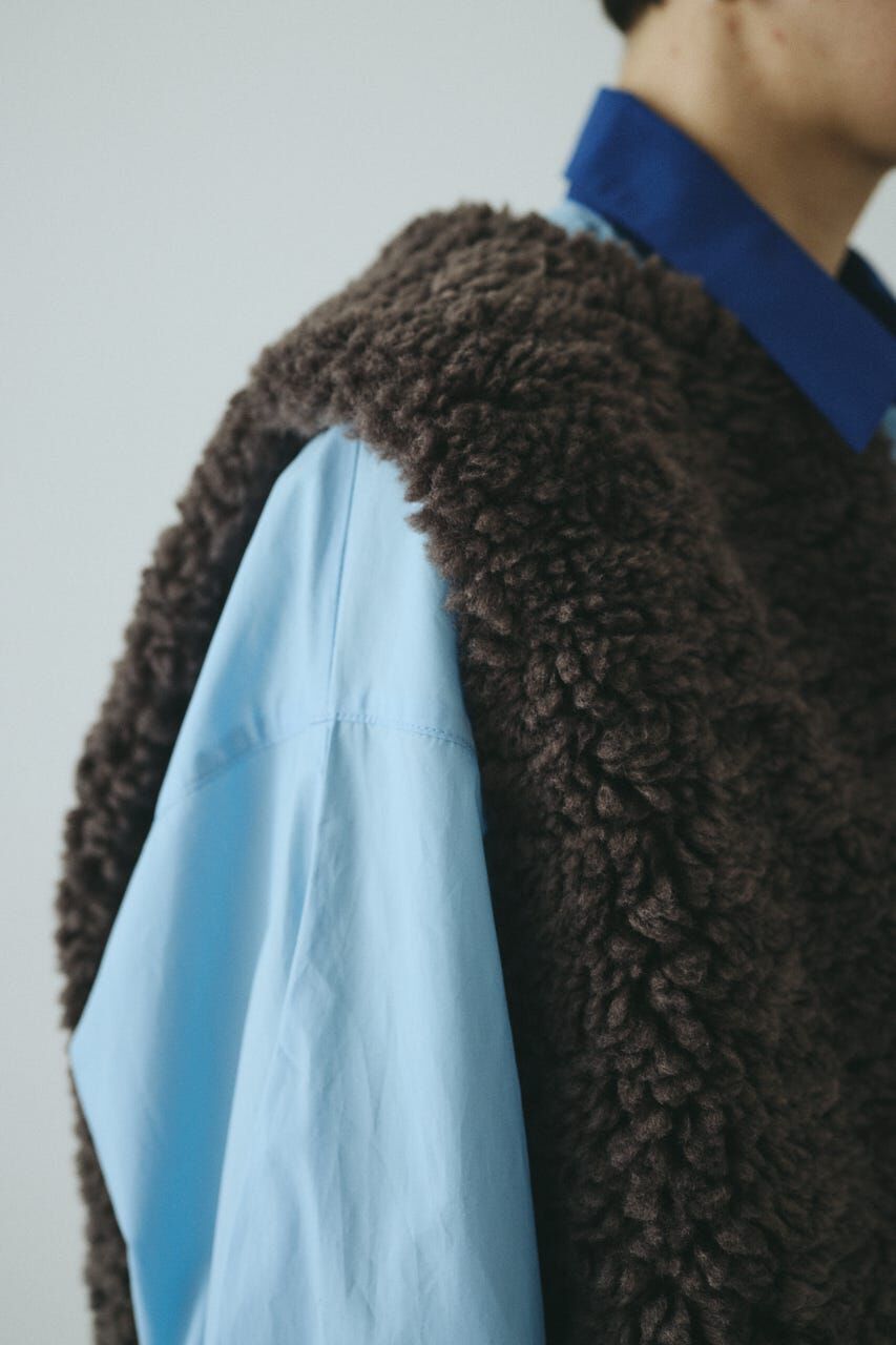 HeRIN.CYE「Fur like vest」|ダウンベスト・ベスト|