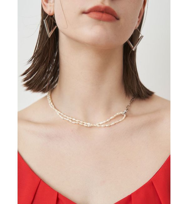 ELENDEEK「3WAY PEARL&CHAIN NECKLACE」|ネックレス|