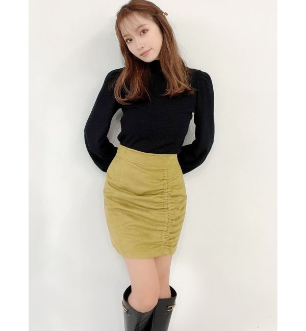 RESEXXY「ギャザーポイントミニスカート」|スカート|