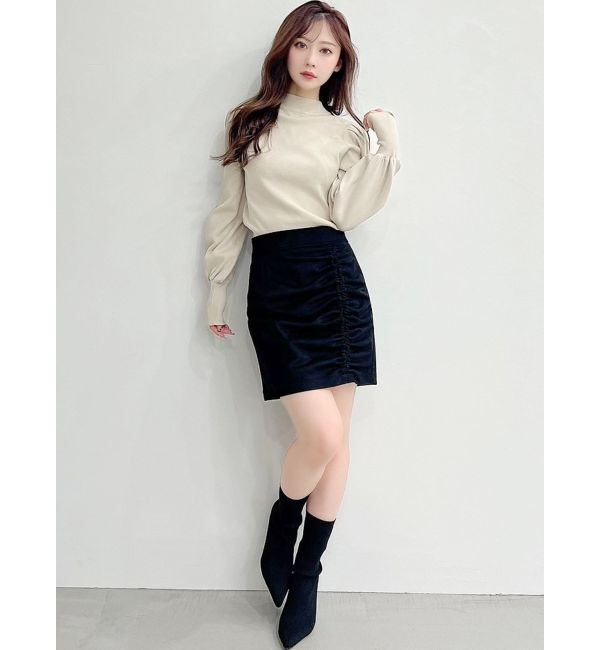 RESEXXY「ギャザーポイントミニスカート」|スカート|