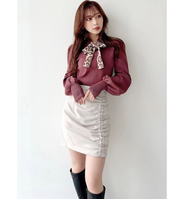 RESEXXY「ギャザーポイントミニスカート」|スカート|