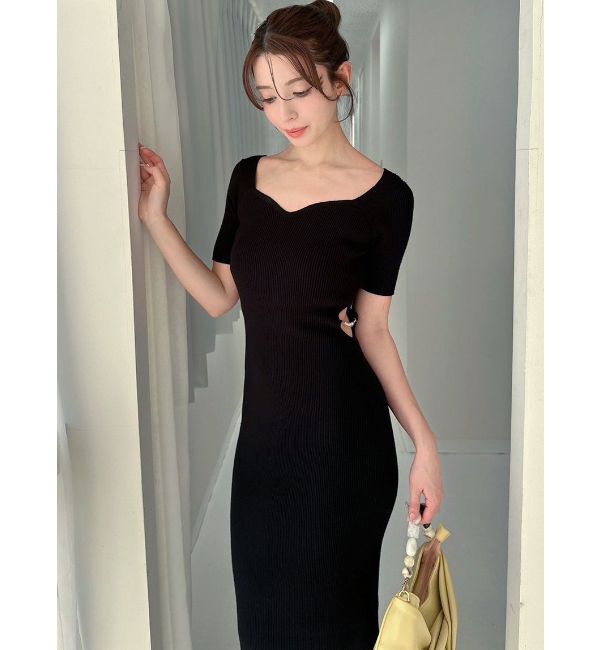 RESEXXY「サイドチャームリブニットワンピース」|ワンピース|