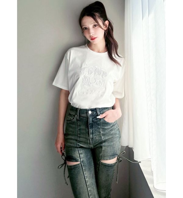 RESEXXY「エンブロイダリーロゴTシャツ」|Tシャツ・カットソー|