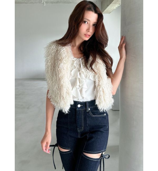 RESEXXY「バストギャザーカスケードキャミ」|キャミソール|