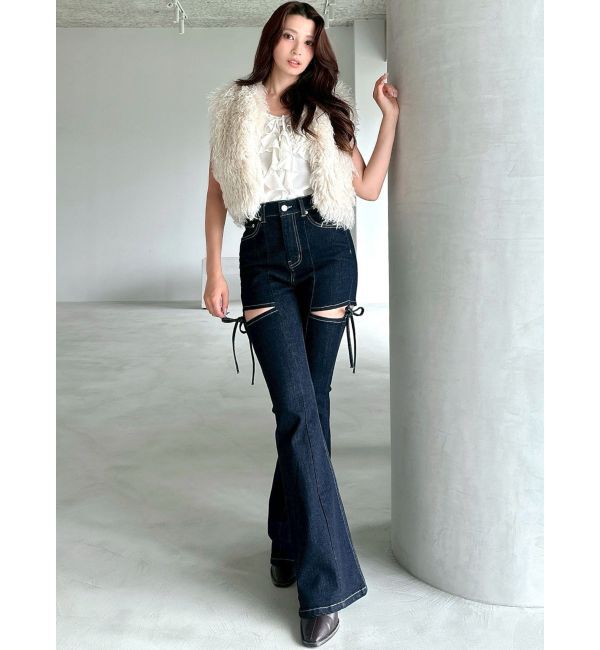 RESEXXY「バストギャザーカスケードキャミ」|キャミソール|