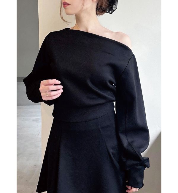 RESEXXY「ワンショルスウェットトップス【セットアップ着用可能】」|スウェット・ジャージ|ブラック