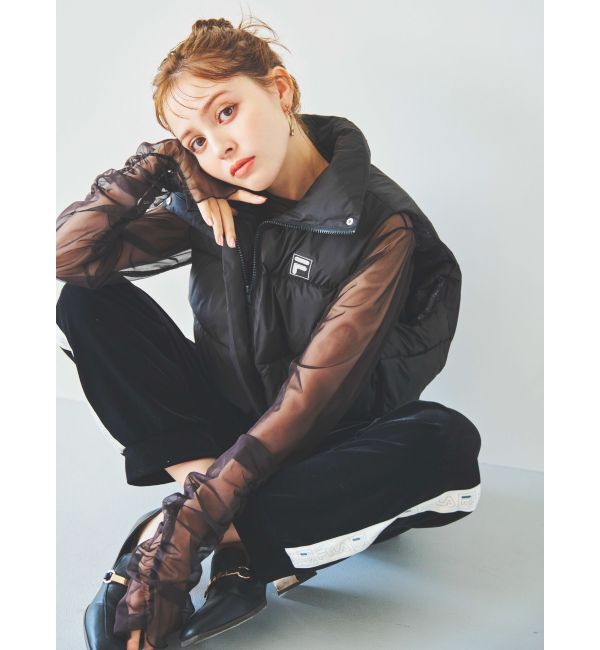 dazzlin「【FILA&times;dazzlin】スタンドダウンライクベスト」|ベスト・ジレ|