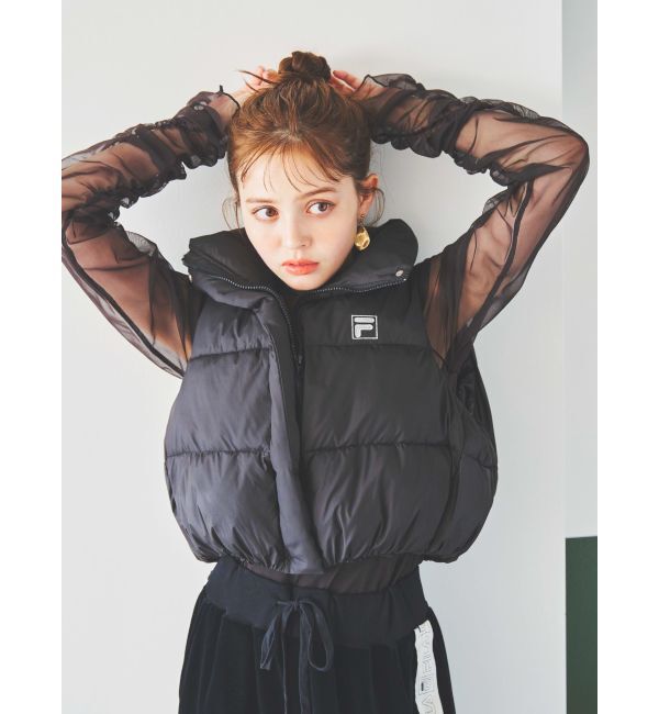 dazzlin「【FILA&times;dazzlin】スタンドダウンライクベスト」|ベスト・ジレ|