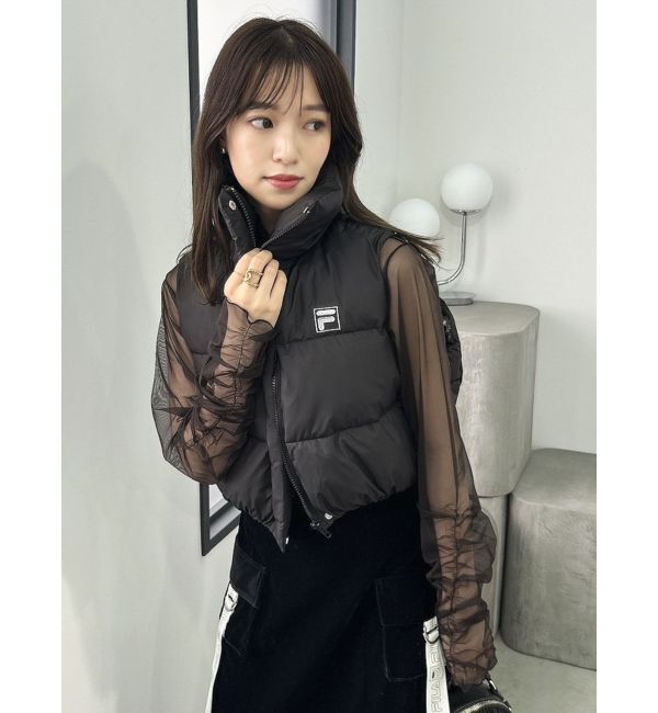 dazzlin「【FILA&times;dazzlin】スタンドダウンライクベスト」|ベスト・ジレ|