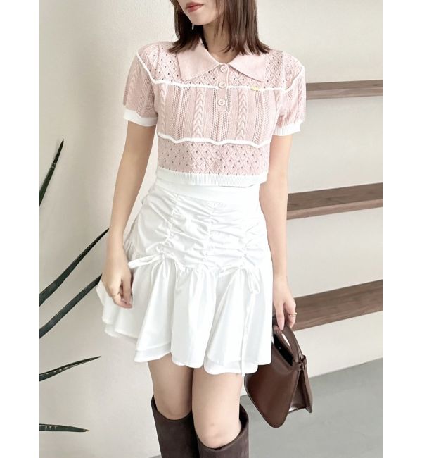 dazzlin「2ピースティアードミニスカート」|スカート|