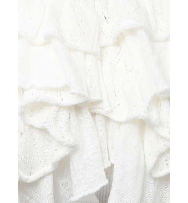 dazzlin「ペプラムフリルリボンカーデ」|カーディガン|