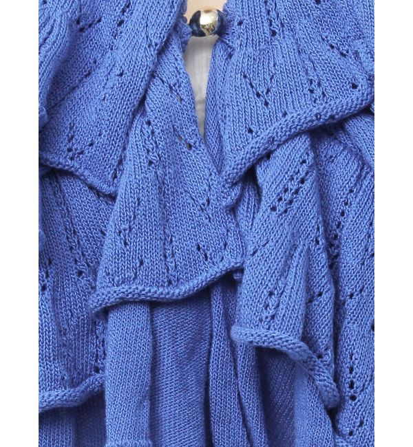 dazzlin「ペプラムフリルリボンカーデ」|カーディガン|