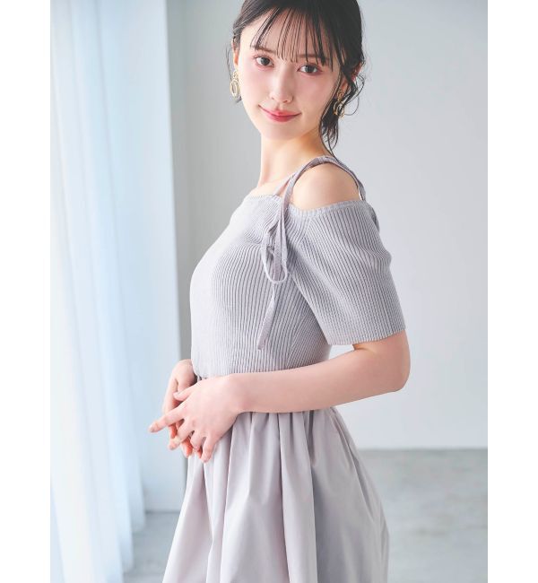 dazzlin「ニットドッキングバルーンワンピース」|ワンピース|