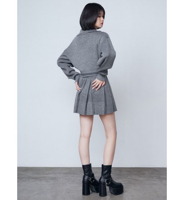 EMODA「チューズプリーツニットミニスカート」|スカート|