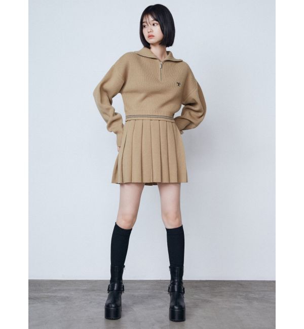 EMODA「チューズプリーツニットミニスカート」|スカート|