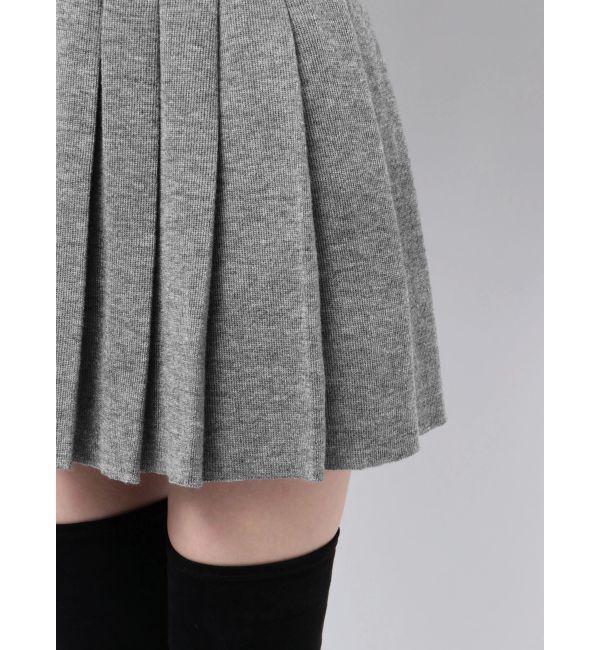 EMODA「チューズプリーツニットミニスカート」|スカート|