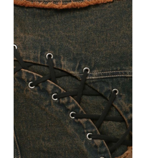 EMODA「カーブレースアップデニムビスチェ」|タンクトップ|