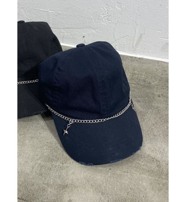 EMODA「ダメージツイルチェーンキャップ」|キャップ・キャスケット|