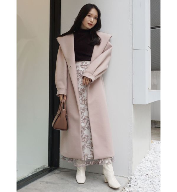 MERCURYDUO「ボトルネックミニシャギーロングスリーブニット」|ニット・セーター|