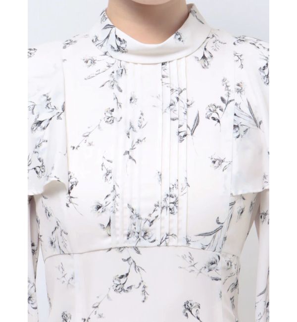 MERCURYDUO「バックノットリボンフラワーワンピース」|ワンピース|