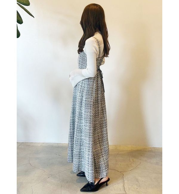 MERCURYDUO「オリジナルツイードジャンスカベアワンピース【セットアップ着用可】」|ワンピース|