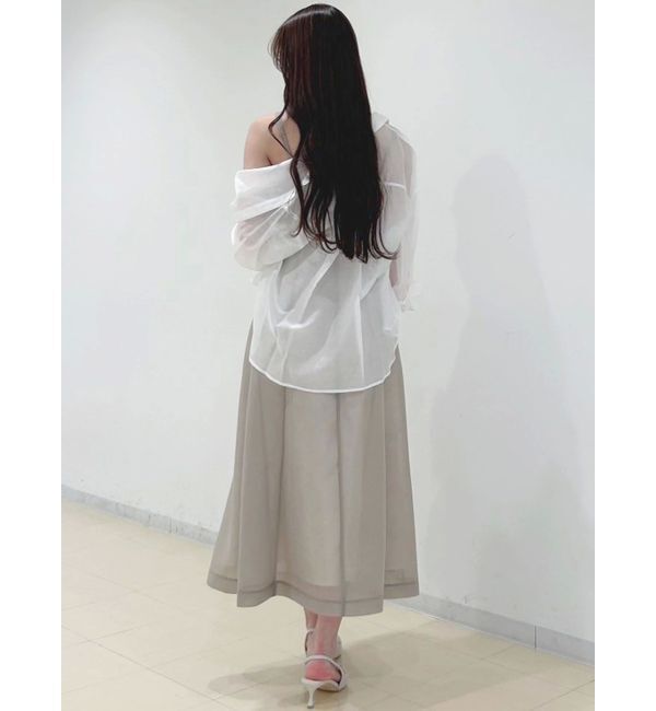 MERCURYDUO「シアーボンディングキャミワンピース」|ワンピース|