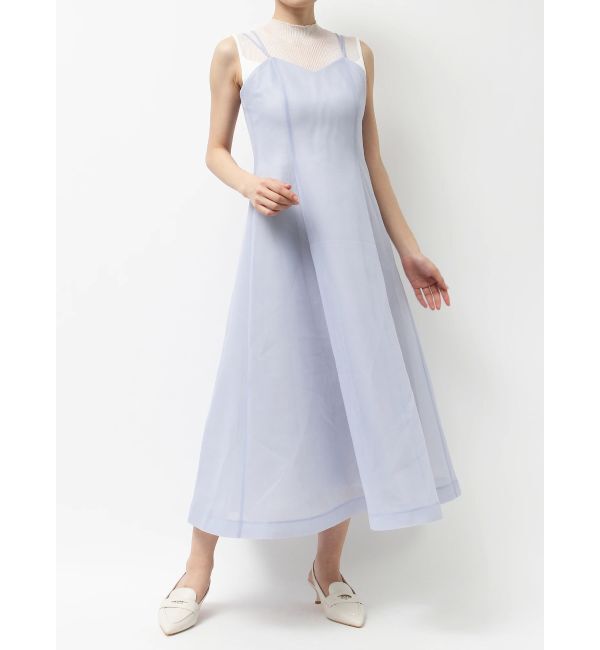 MERCURYDUO「シアーボンディングキャミワンピース」|ワンピース|アイスブルー