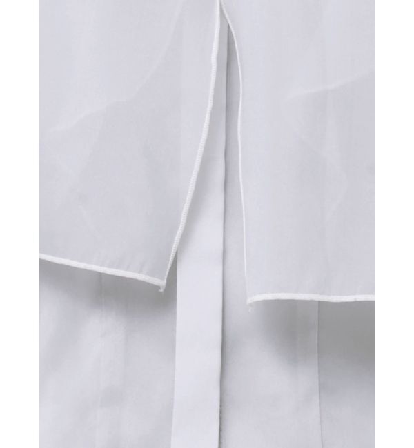 MERCURYDUO「オーガンジー配色メローブラウス」|シャツ・ブラウス|