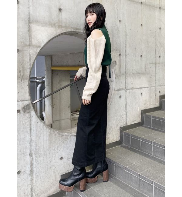 MURUA「ウエスタンステッチミドルブーツ」|ショートブーツ|