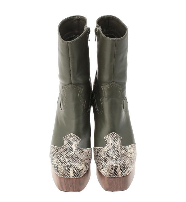 MURUA「ウエスタンステッチミドルブーツ」|ショートブーツ|