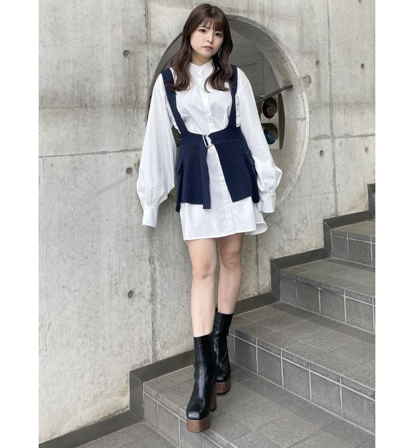 MURUA「ウエスタンステッチミドルブーツ」|ショートブーツ|