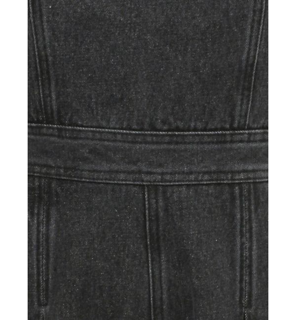 MURUA「デザインデニムロンパース」|オールインワン|