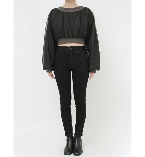 MURUA「チュールレイヤードプルオーバー」|Tシャツ・カットソー|