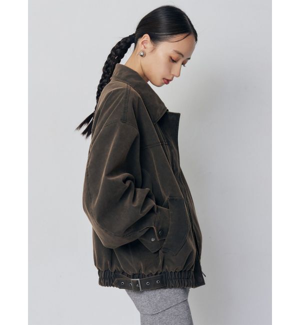 MURUA「2WAYカラーフェイクレザーブルゾン」|その他|