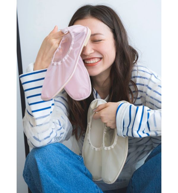 Ungrid「シアーフラットシューズ」|その他|ピンク