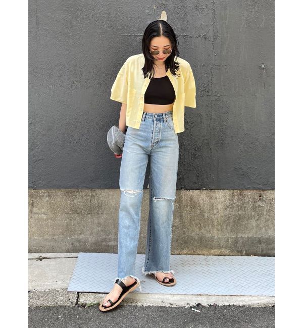 Ungrid「シアービックハーフスリーブシャツ」|シャツ・ブラウス|