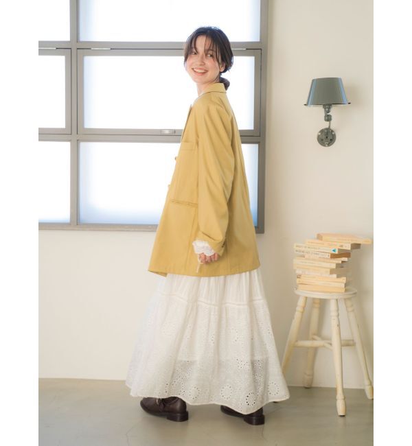 Ungrid「カットワークレースコンビワンピース」|ワンピース|