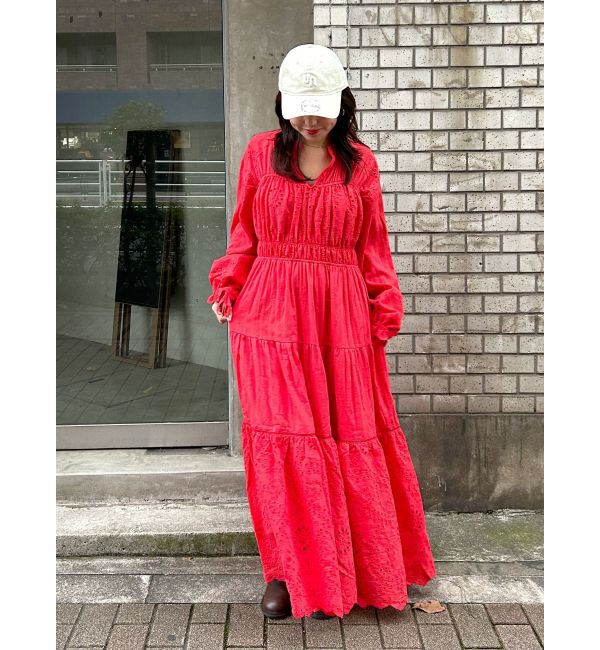 Ungrid「カットワークレースコンビワンピース」|ワンピース|