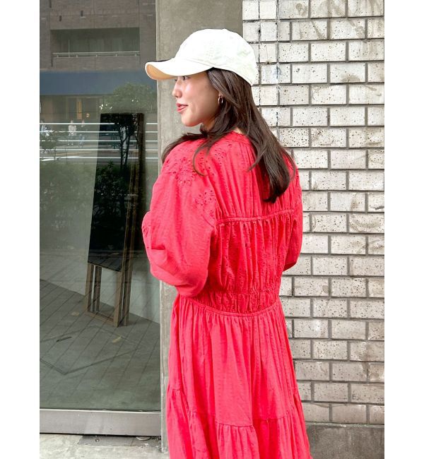 Ungrid「カットワークレースコンビワンピース」|ワンピース|