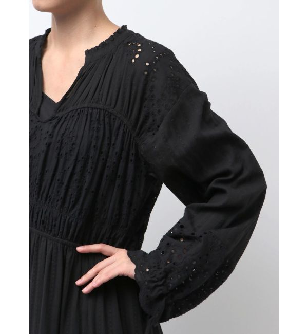 Ungrid「カットワークレースコンビワンピース」|ワンピース|