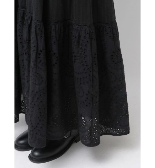 Ungrid「カットワークレースコンビワンピース」|ワンピース|