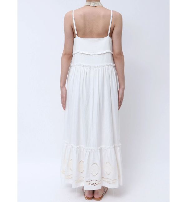 Ungrid「カットワークデザインキャミワンピース」|ワンピース|