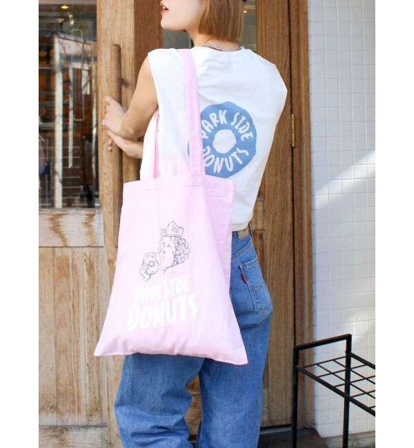 Ungrid「PARK SIDE DONUTS別注トートバッグ」|トートバッグ|ピンク