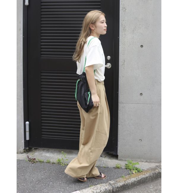 Ungrid「リネン混ボートネックショートTee」|Tシャツ・カットソー|